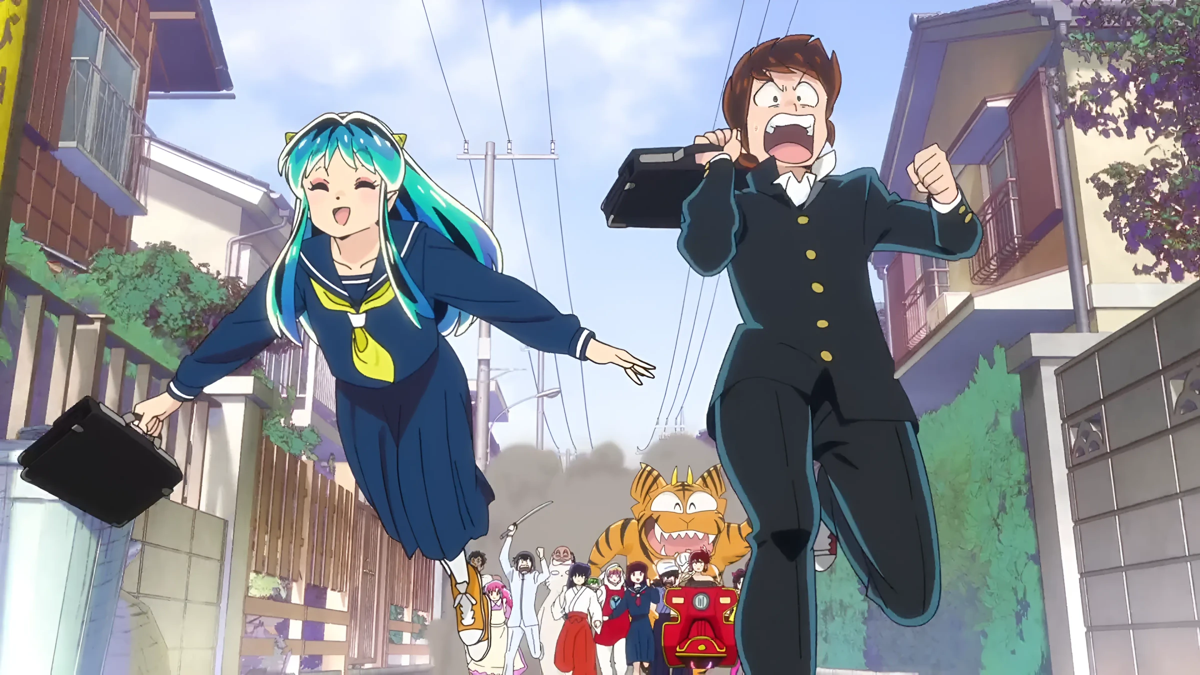 Fond d'écran Lum & Ataru Moroboshi — Urusei Yatsura