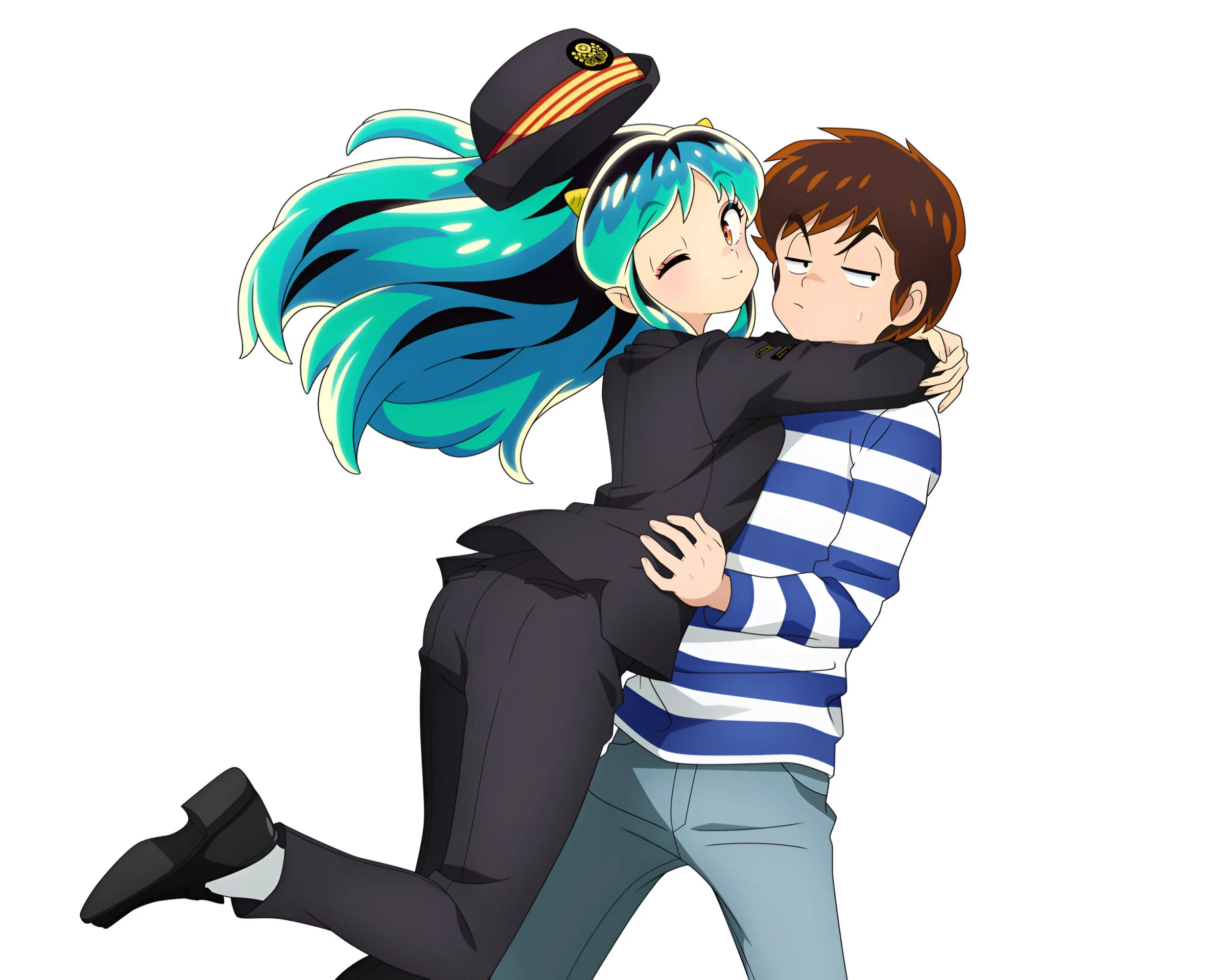 Fond d'écran Lum & Ataru Moroboshi — Urusei Yatsura